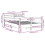 VidaXL vidaXL Bed Frame with Headboard Bed Base White 140x200 cm Solid Wood Pine 4