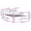 VidaXL vidaXL Bed Frame with Headboard Bed Base 150x200 cm King Size Solid Wood Pine 4