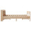VidaXL vidaXL Bed Frame with Headboard Bed Base 150x200 cm King Size Solid Wood Pine 5