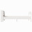 VidaXL vidaXL Bed Frame with Headboard Home Bed Base White 90x200 cm Solid Wood Pine 5