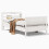 VidaXL vidaXL Bed Frame with Headboard Bed White 90x190 cm Single Solid Wood Pine 1