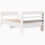 VidaXL vidaXL Bed Frame with Headboard Home Bed Base White 90x200 cm Solid Wood Pine 6