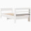 VidaXL vidaXL Bed Frame with Headboard Bed White 90x190 cm Single Solid Wood Pine 6