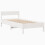 VidaXL vidaXL Bed Frame with Headboard Bed White 90x190 cm Single Solid Wood Pine 7