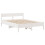 VidaXL vidaXL Bed Frame with Headboard Bed Base White 140x190 cm Solid Wood Pine 7