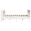 VidaXL vidaXL Bed Frame with Headboard Bed Base White 200x200 cm Solid Wood Pine 5