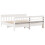 VidaXL vidaXL Bed Frame with Headboard Bed Base White 200x200 cm Solid Wood Pine 6