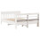 VidaXL vidaXL Bed Frame with Headboard White 150x200 cm King Size Solid Wood Pine 6
