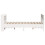 VidaXL vidaXL Bed Frame with Headboard White 150x200 cm King Size Solid Wood Pine 5