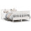VidaXL vidaXL Bed Frame with Headboard White 150x200 cm King Size Solid Wood Pine 1