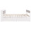 VidaXL vidaXL Bed Frame without Mattress White 135x190 cm Double Solid Wood Pine 7