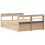 VidaXL vidaXL Bed Frame without Mattress Bed 150x200 cm King Size Solid Wood Pine 8