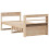 VidaXL vidaXL Bed Frame without Mattress Bed 75x190 cm Small Single Solid Wood Pine 8