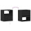 VidaXL vidaXL Wall-mounted Bedside Cabinets with LED Lights Bed Table 2 pcs Black 10