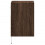 VidaXL vidaXL Wall-mounted Bedside Cabinets with LED Lights Bed Table 2 pcs Brown Oak 7