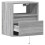 VidaXL vidaXL Wall-mounted Bedside Cabinets&LED Lights Bed Table 2 pcs Grey Sonoma 9