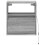 VidaXL vidaXL Wall-mounted Bedside Cabinets&LED Lights Bed Table 2 pcs Grey Sonoma 6