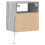 VidaXL vidaXL Wall-mounted Bedside Cabinets&LED Lights Bed Table 2 pcs Grey Sonoma 8