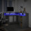 VidaXL vidaXL Desk with LED Lights Study Working Table Concrete Grey Engineered Wood 5