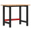 VidaXL vidaXL Workbench Work Table Work Bench Light Brown Solid Wood Oak Rectangular 1