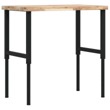 vidaXL Workbench Wooden Work Table Work Bench Solid Wood Acacia Rectangular