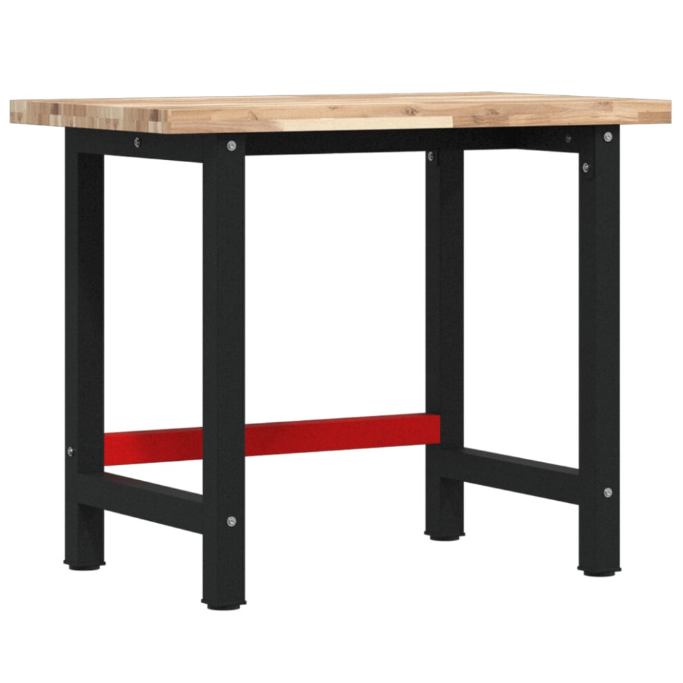 Vidaxl Workbench Wooden Work Table Work Bench Solid Wood Acacia Rectangular