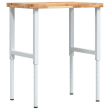 vidaXL Workbench Wooden Work Table Work Bench Solid Wood Acacia Rectangular