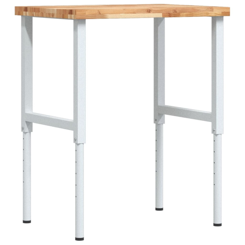 Vidaxl Workbench Wooden Work Table Work Bench Solid Wood Acacia Rectangular