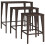 VidaXL vidaXL Garden Nesting Tables Side Table Coffee Table 3 pcs Brown Poly Rattan 5