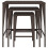 VidaXL vidaXL Garden Nesting Tables Side Table Coffee Table 3 pcs Brown Poly Rattan 3
