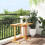 VidaXL vidaXL Folding Balcony Table Outdoor Table Dining Table Solid Wood Acacia 3