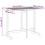 VidaXL vidaXL Folding Balcony Table Outdoor Table Dining Table Solid Wood Acacia 10