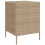 VidaXL vidaXL Gartenschrank Beige 55x59x80 cm Poly Rattan 9
