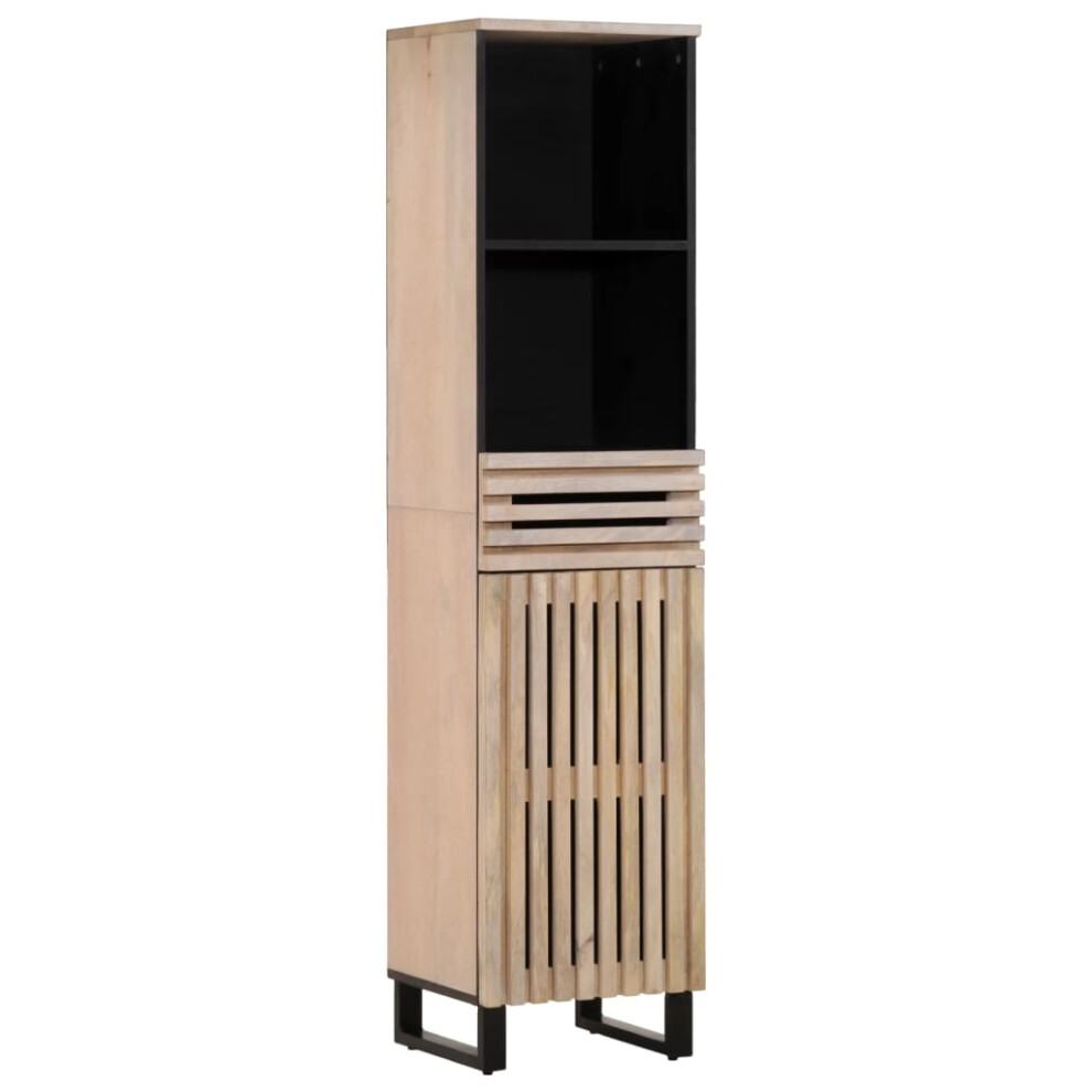 vidaXL Sideboard Side Cabinet Storage Cupboard Highboard Solid Wood Mango