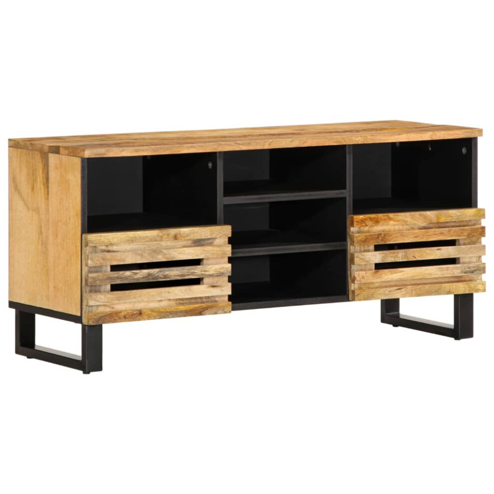 vidaXL TV Cabinet TV Stand Entertainment Centre TV Unit Solid Wood Rough Mango