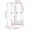 VidaXL vidaXL Wardrobe Cupboard Closet Clothes Storage Organiser Solid Wood Pine 4