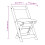 VidaXL vidaXL Dining Chairs Foldable Kitchen Chair 4 pcs Wax Brown Solid Wood Pine 4