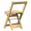 VidaXL vidaXL Dining Chairs Foldable Kitchen Chair 4 pcs Wax Brown Solid Wood Pine 7