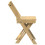 VidaXL vidaXL Dining Chairs Foldable Kitchen Chair 4 pcs Wax Brown Solid Wood Pine 6
