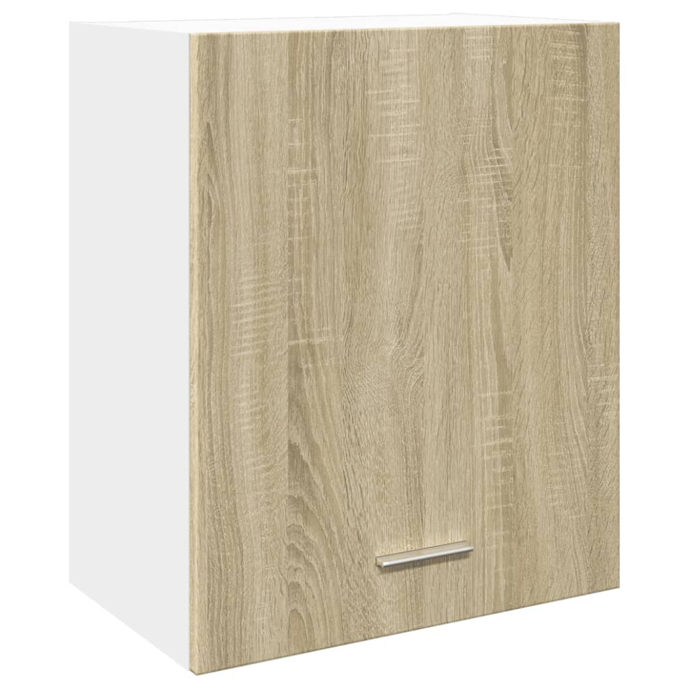 vidaXL Wall Mounted Cabinet Hanging Storage Cabinet Sonoma Oak Engineered Wood