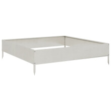 vidaXL Hochbeet 100x100x26 cm Edelstahl