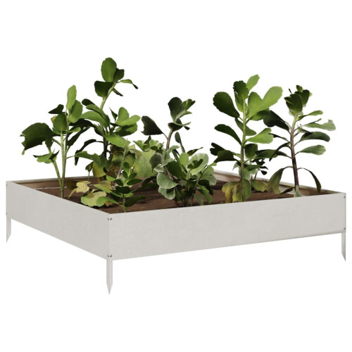 VidaXL vidaXL Hochbeet 100x100x26 cm Edelstahl 2