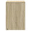 VidaXL vidaXL Bedside Cabinets&LED Lights Bed Table 2 pcs Sonoma Oak Engineered Wood 7