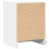 VidaXL vidaXL Bedside Cabinet with LED Lights Bed Side Table White Engineered Wood 8