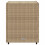 VidaXL vidaXL Gartenschrank Beige 55x59x69 cm Poly Rattan 8