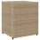 VidaXL vidaXL Gartenschrank Beige 55x59x69 cm Poly Rattan 9