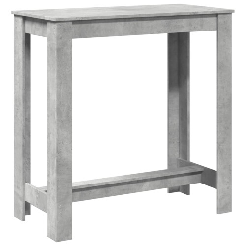 VidaXL vidaXL Bar Table Kitchen Pub Table Bistro Table Concrete Grey Engineered Wood 1