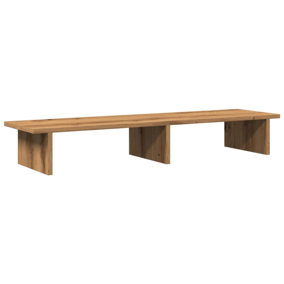 Vidaxl Monitor Stand Computer Stand Display Stand Artisian Oak Engineered Wood