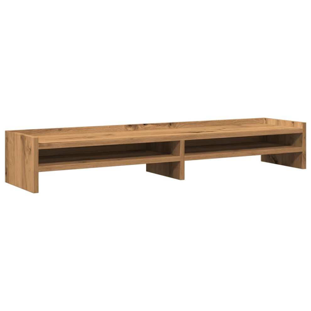 vidaXL Monitor Stand Computer Stand Display Stand Artisian Oak Engineered Wood