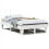 VidaXL vidaXL Bed Frame without Mattress White 135x190 cm Double Solid Wood Pine 2